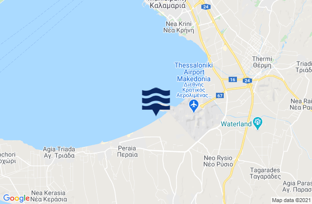 Trílofos, Greeceの潮見表地図