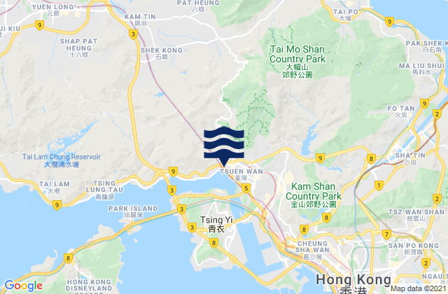 Tsuen Wan District, Hong Kongの潮見表地図