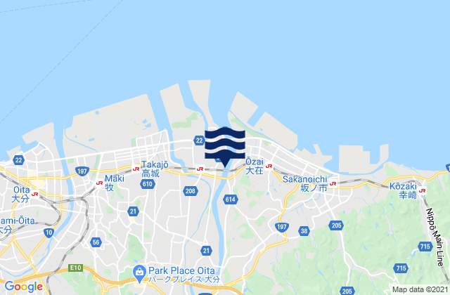 Tsurusaki, Japanの潮見表地図