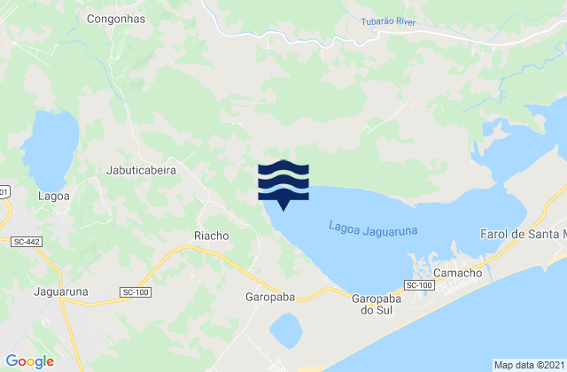 Tubarão, Brazilの潮見表地図