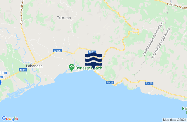 Tucuran, Philippinesの潮見表地図