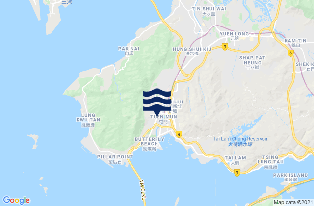 Tuen Mun, Hong Kongの潮見表地図
