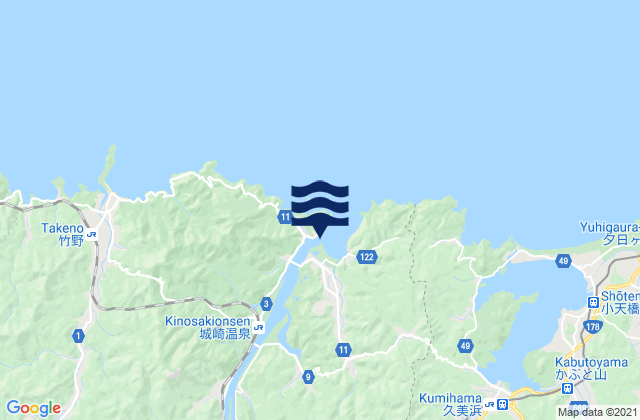Tuiyama, Japanの潮見表地図