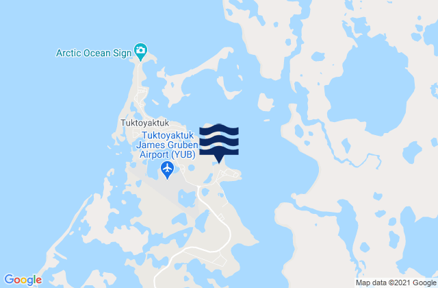 Tuktoyaktuk, United Statesの潮見表地図