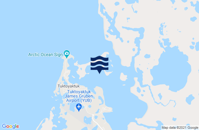 Tuktoyaktuk Mackenzie Bay, United Statesの潮見表地図