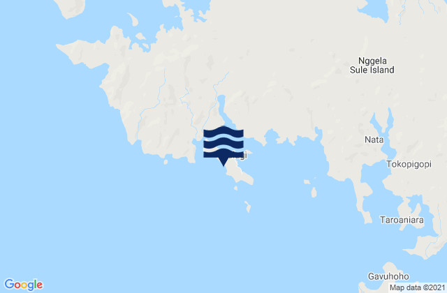 Tulagi, Solomon Islandsの潮見表地図