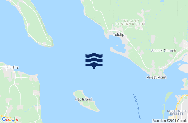 Tulalip Bay, United Statesの潮見表地図