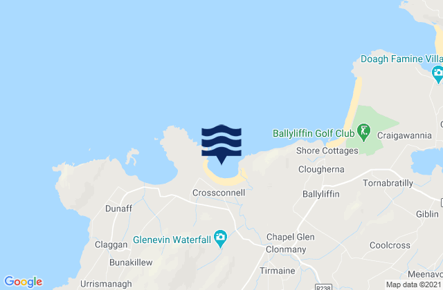 Tullagh Bay, Irelandの潮見表地図