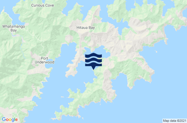 Tumbledown Bay, New Zealandの潮見表地図
