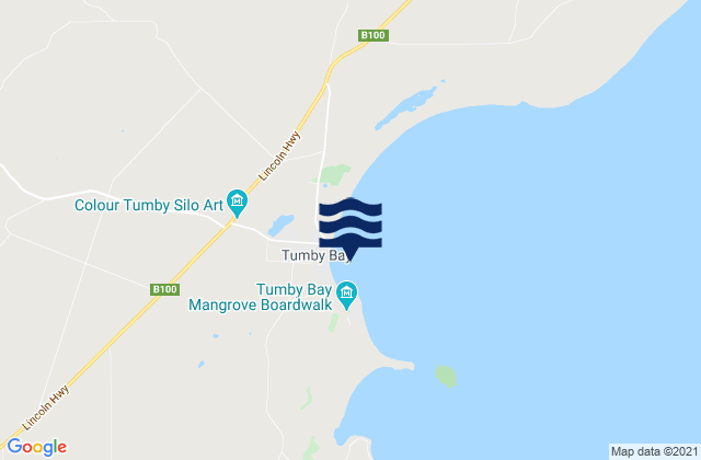Tumby Bay, Australiaの潮見表地図