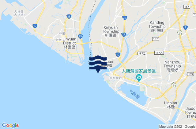 Tung-kang Po-ti, Taiwanの潮見表地図
