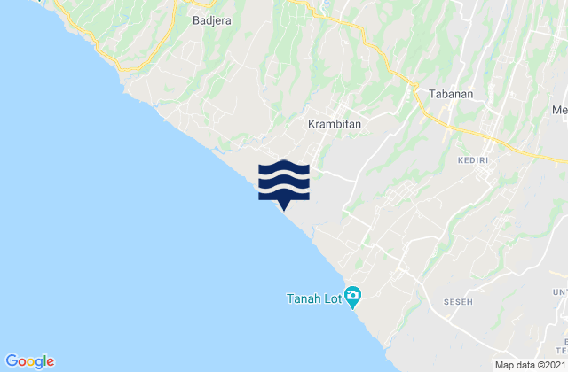 Tunjuk Selatan, Indonesiaの潮見表地図