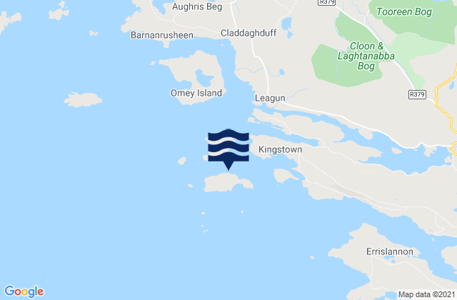 Turbot Island, Irelandの潮見表地図