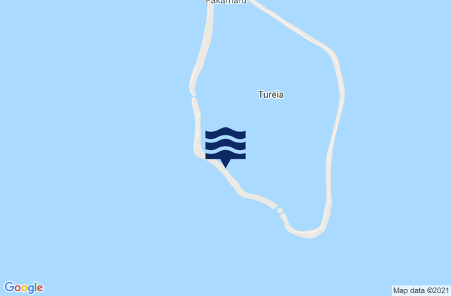 Tureia, French Polynesiaの潮見表地図
