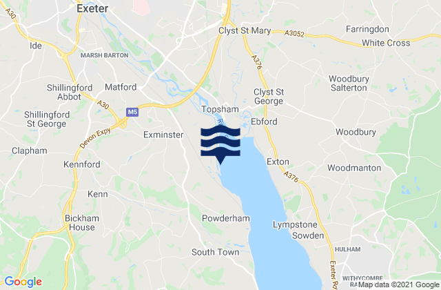 Turf Lock, United Kingdomの潮見表地図