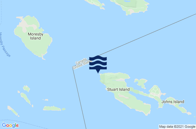 Turn Point (Stuart Island), United Statesの潮見表地図