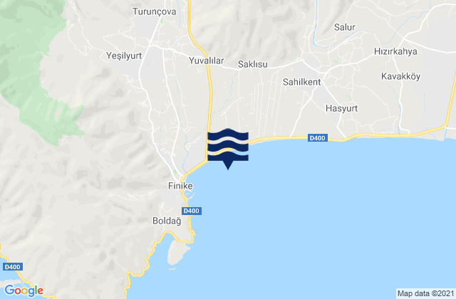 Turunçova, Turkeyの潮見表地図