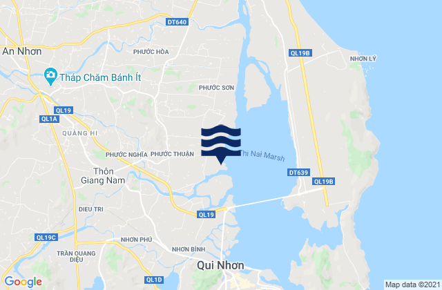 Tuy Phước, Vietnamの潮見表地図