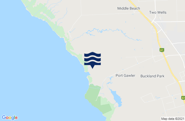 Two Wells, Australiaの潮見表地図