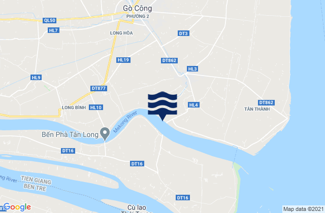 Tân Hòa, Vietnamの潮見表地図