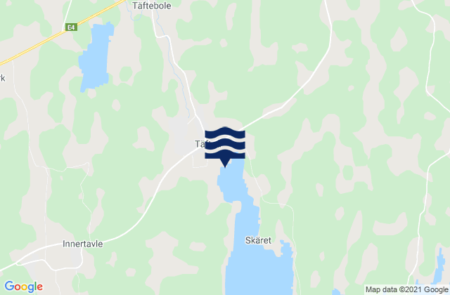Täfteå, Swedenの潮見表地図