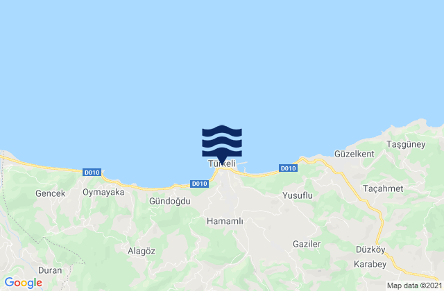 Türkeli, Turkeyの潮見表地図