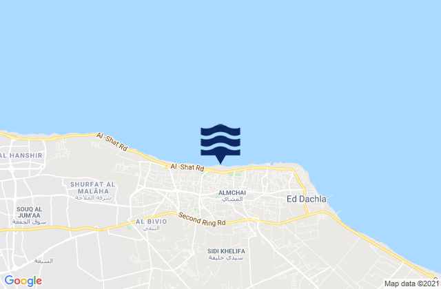 Tājūrā’, Libyaの潮見表地図