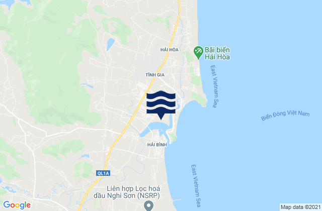 Tĩnh Gia, Vietnamの潮見表地図
