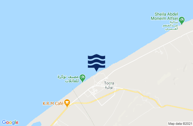 Tūkrah, Libyaの潮見表地図