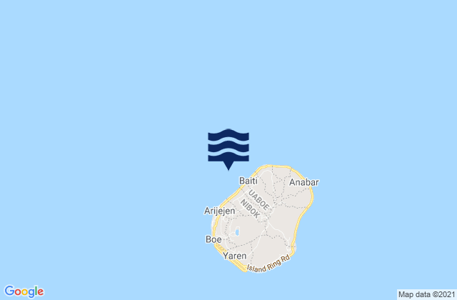 Uaboe District, Nauruの潮見表地図