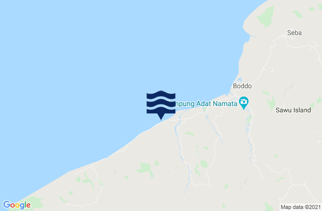 Ubajami, Indonesiaの潮見表地図