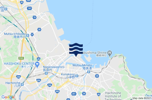 Uchimaru, Japanの潮見表地図
