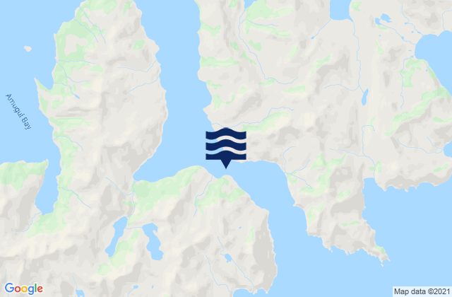Udagak Strait (narrows), United Statesの潮見表地図