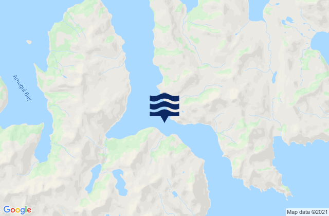 Udagak Strait, United Statesの潮見表地図
