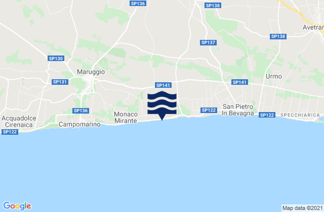 Uggiano Montefusco, Italyの潮見表地図