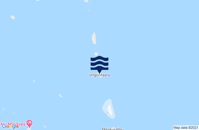 Ugoofaaru, Maldivesの潮見表地図