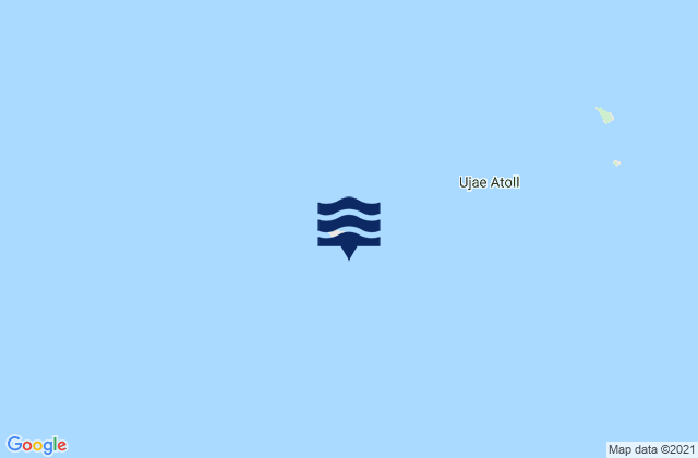 Ujae Atoll, Micronesiaの潮見表地図