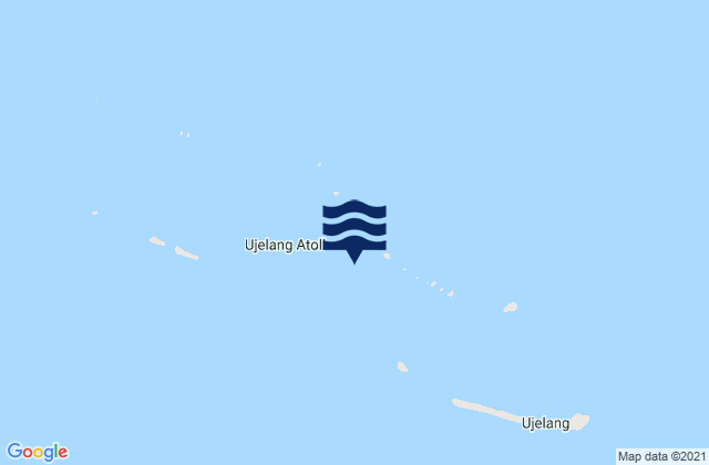 Ujelang Atoll, Marshall Islandsの潮見表地図
