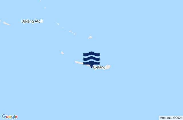 Ujelang Atoll, Micronesiaの潮見表地図