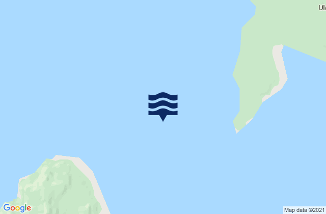 Ulak Pass Delarof Islands, United Statesの潮見表地図
