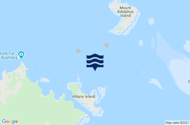 Ulrica Point, Australiaの潮見表地図