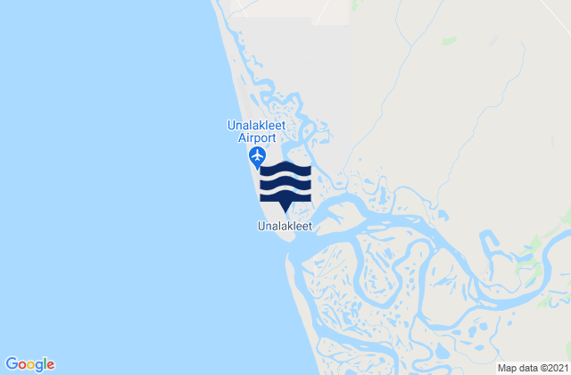 Unalakleet, United Statesの潮見表地図