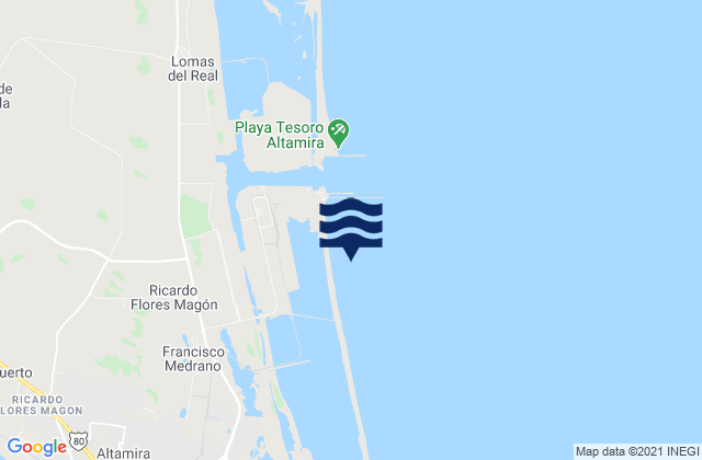 Unidos Avanzamos, Mexicoの潮見表地図