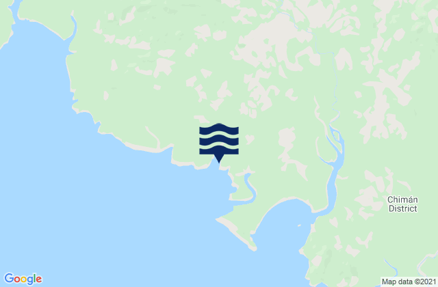 Unión Santeña, Panamaの潮見表地図