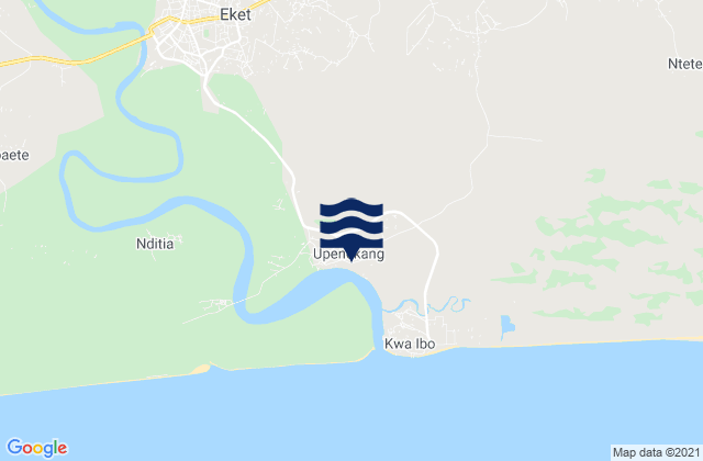 Upenekang, Nigeriaの潮見表地図