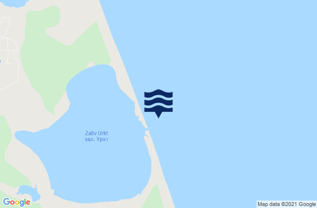 Urkt Bay Entr, Russiaの潮見表地図