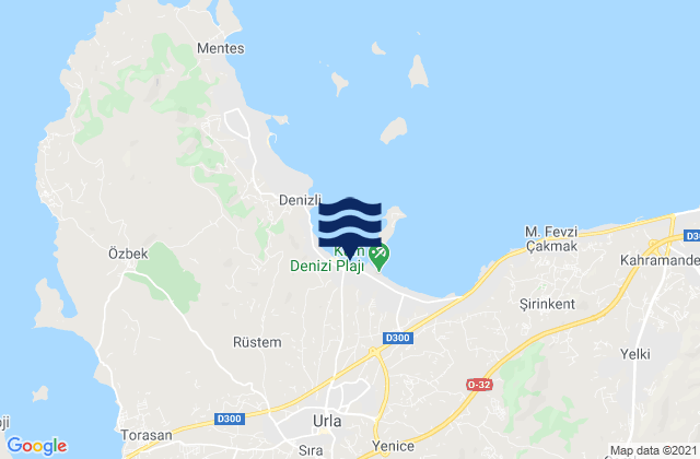 Urla İlçesi, Turkeyの潮見表地図