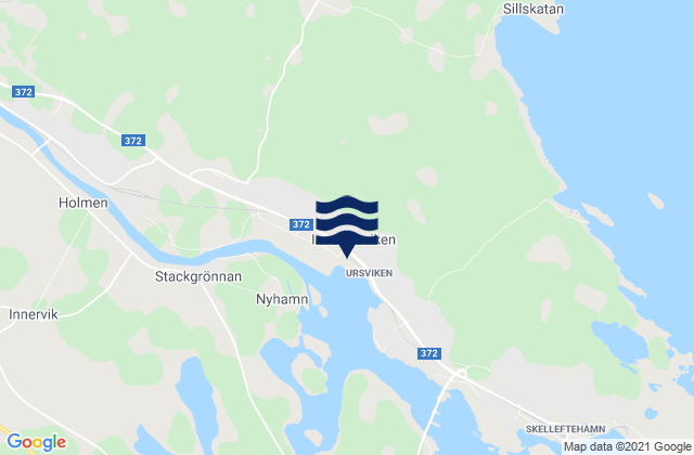 Ursviken, Swedenの潮見表地図