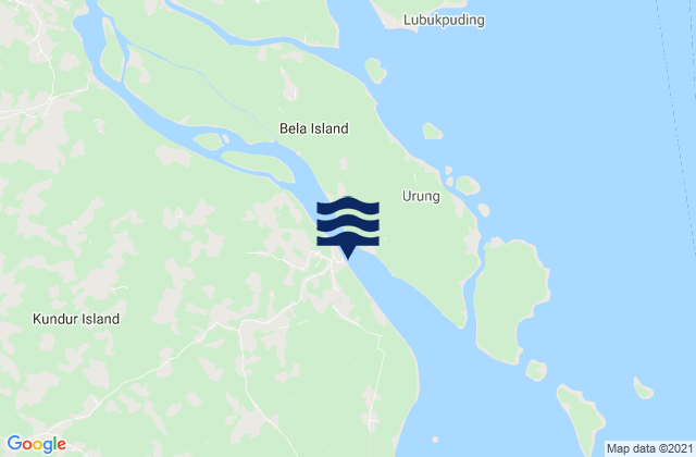 Urung, Indonesiaの潮見表地図