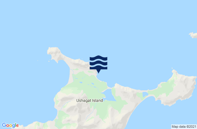 Ushagat Island Barren Islands, United Statesの潮見表地図